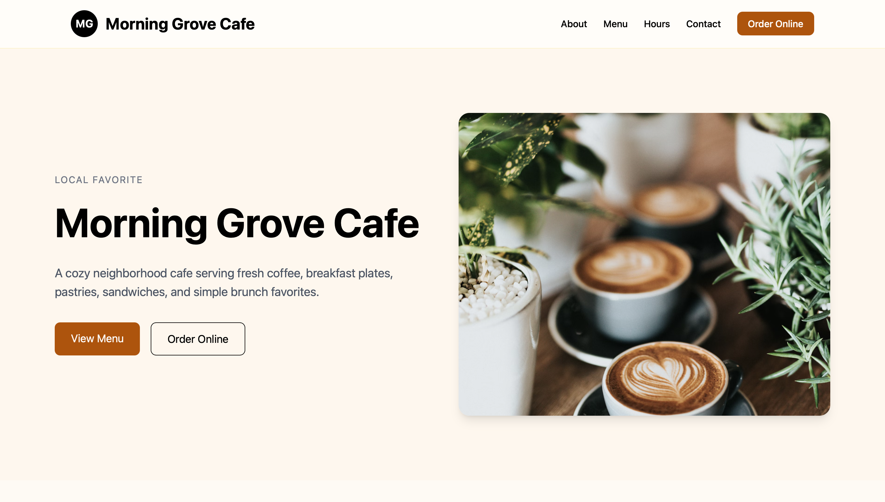 Morning Grove Cafe